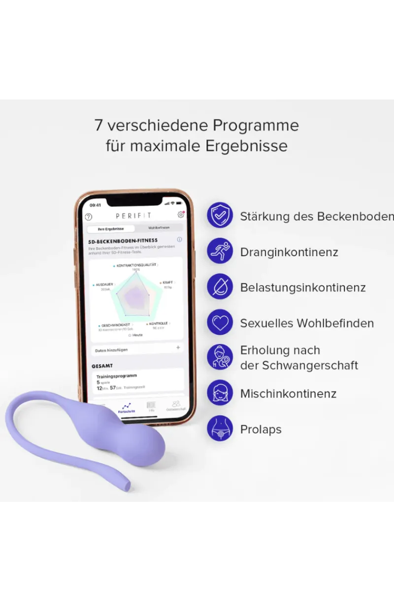 Perifit Vibroeier|Liebeskugeln & Vibroeier * Appgesteuerter Beckenboden-Trainer +