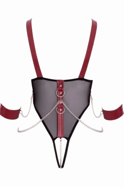 Cottelli Collection Bodys|Kinky * Bondage-Body ouvert