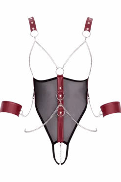 Cottelli Collection Bodys|Kinky * Bondage-Body ouvert