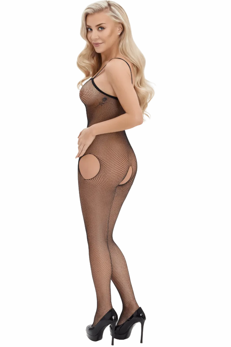 Fantasy by Cottelli Bodystockings & Netz * Catsuit Ouvert Cut-Outs
