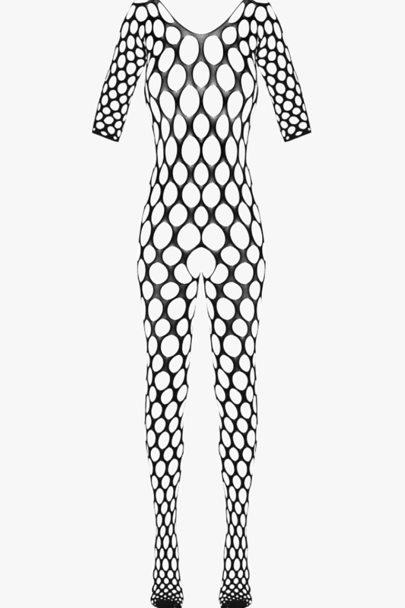 Fantasy by Cottelli Bodystockings & Netz * Catsuit ouvert Lochdesign