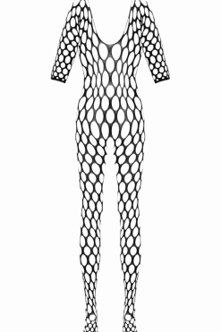 Fantasy by Cottelli Bodystockings & Netz * Catsuit ouvert Lochdesign