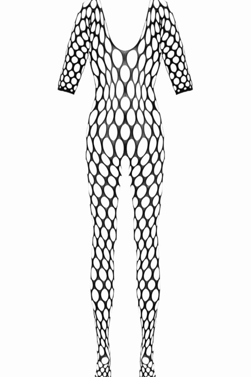 Fantasy by Cottelli Bodystockings & Netz * Catsuit ouvert Lochdesign