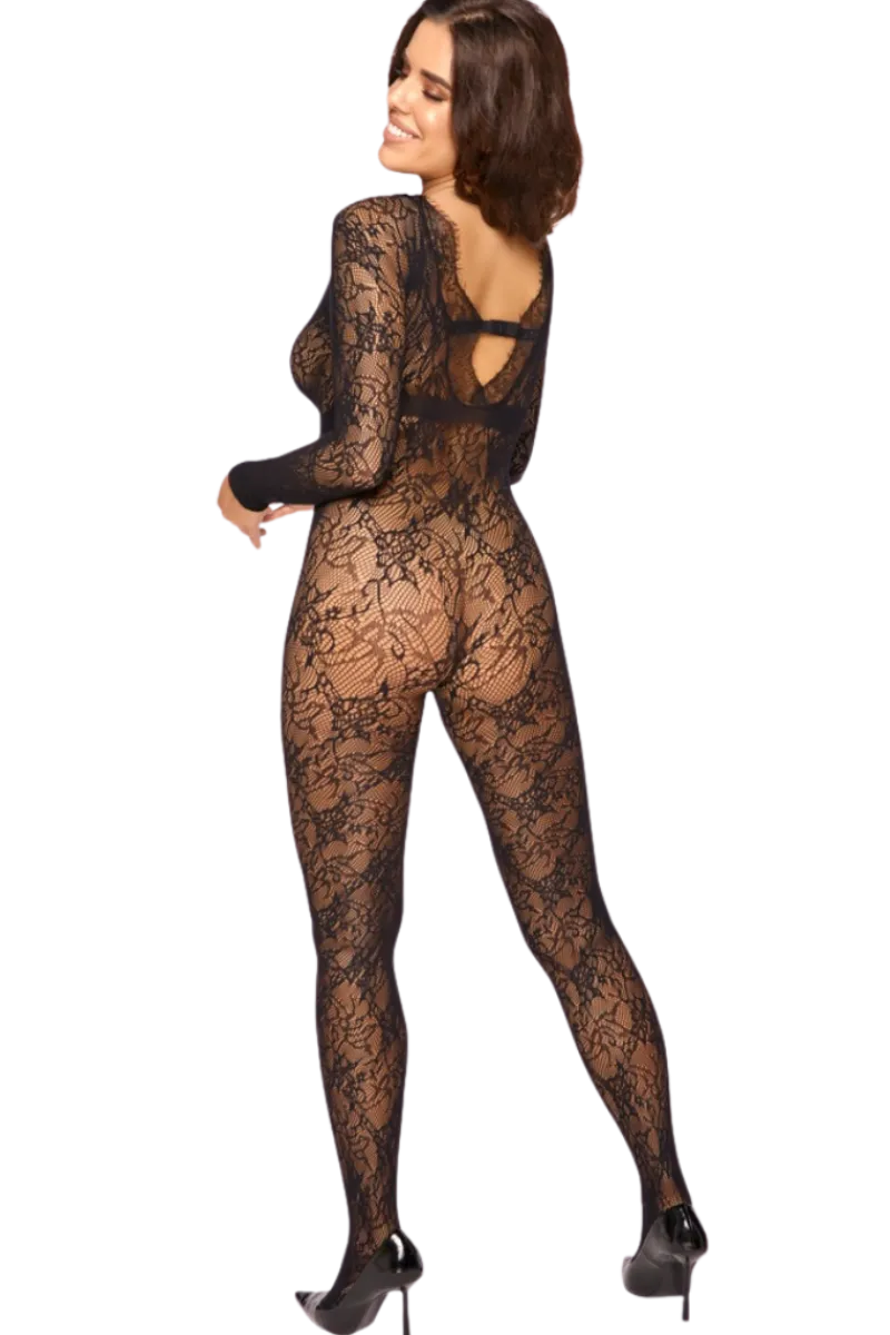 Cottelli Collection Bodystockings & Netz * Catsuit Spitzenoptik ouvert