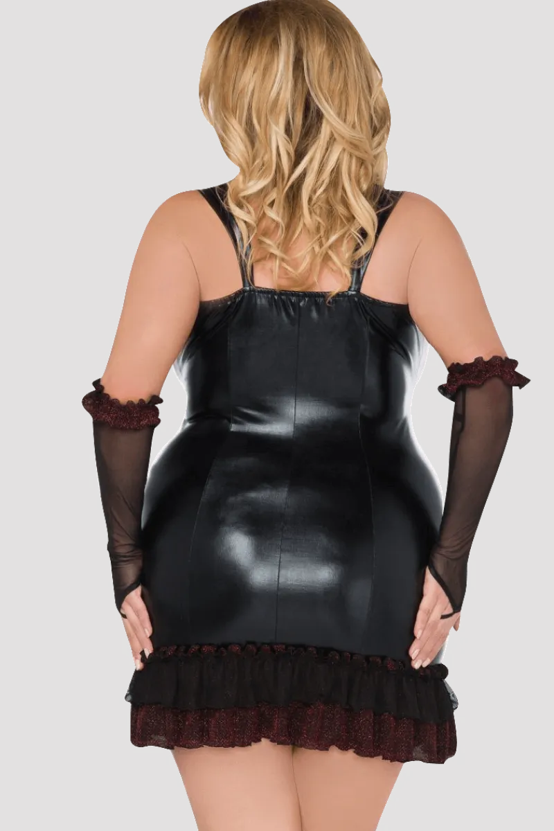 Andalea Negligee & Babydoll * Chemise mit Armstulpen Plus Size