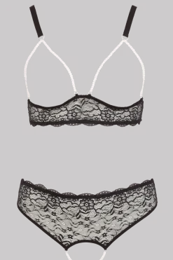 Cottelli Collection Plus Size Reizwäsche Sets * Dessous Set mit Perlenketten Plus Size