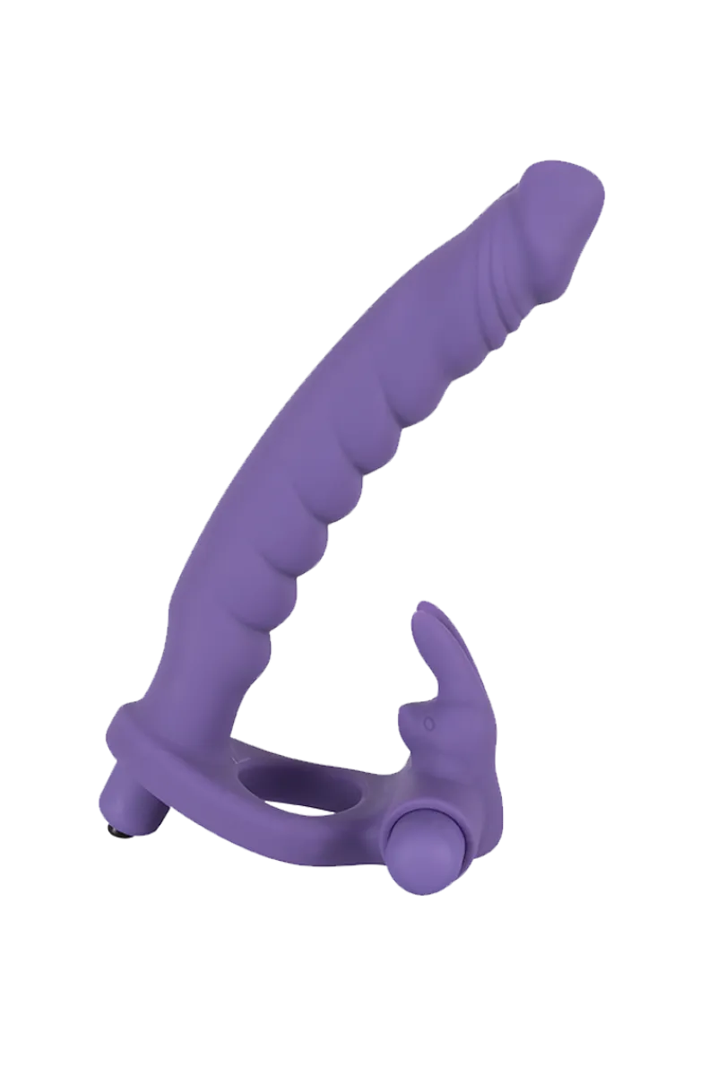 You2Toys Vibratoren|Doppeldildos * Dildo mit Rabbit-Penisring und Mini-Vibrator