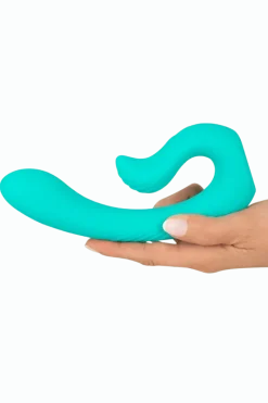 Beau Coeur Vibratoren * Doppelvibrator türkis - Ø 3,6 cm | 17,5 cm