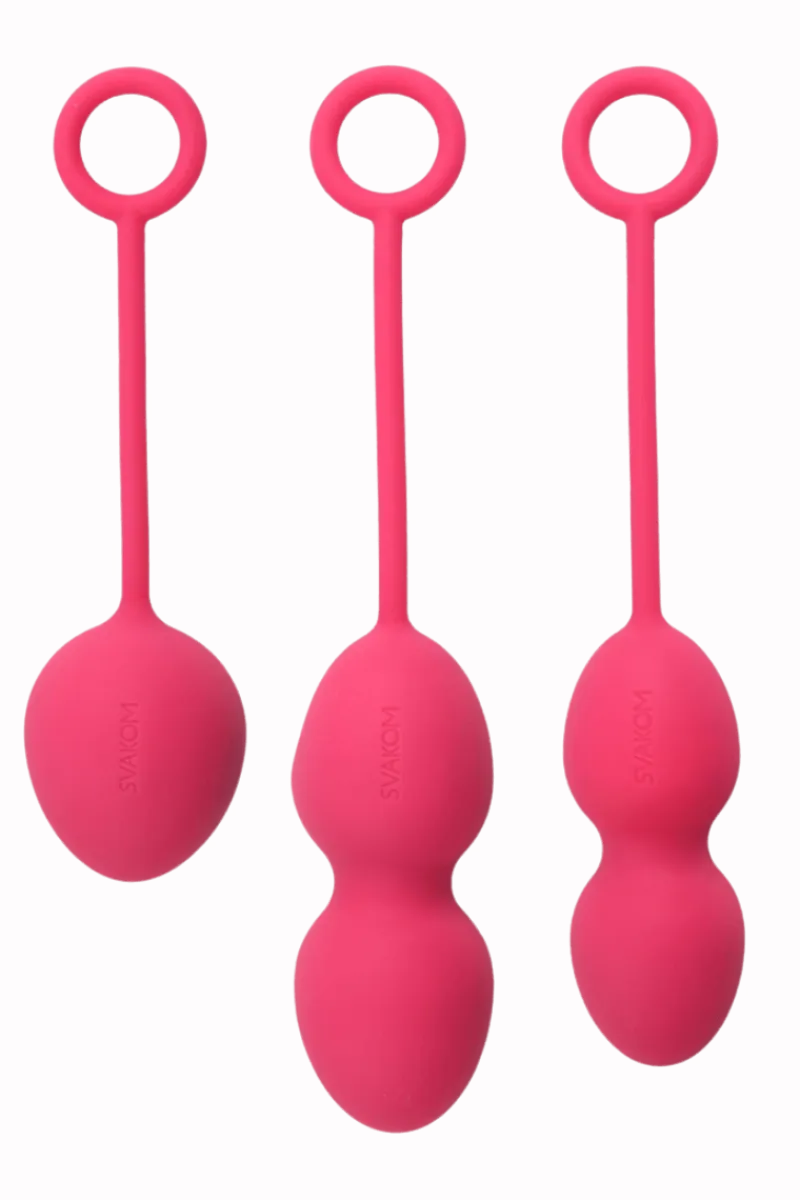 Svakom Vibroeier|Liebeskugeln & Vibroeier * 3er Set Liebeskugeln pink - 49g 75g 95g