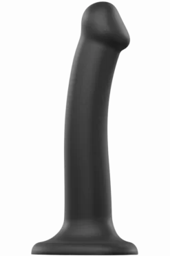 Strap-on-me® Dildos & Strap-Ons|Doppeldildos * flexibler Dildo schwarz - Ø 3,3cm | 18cm