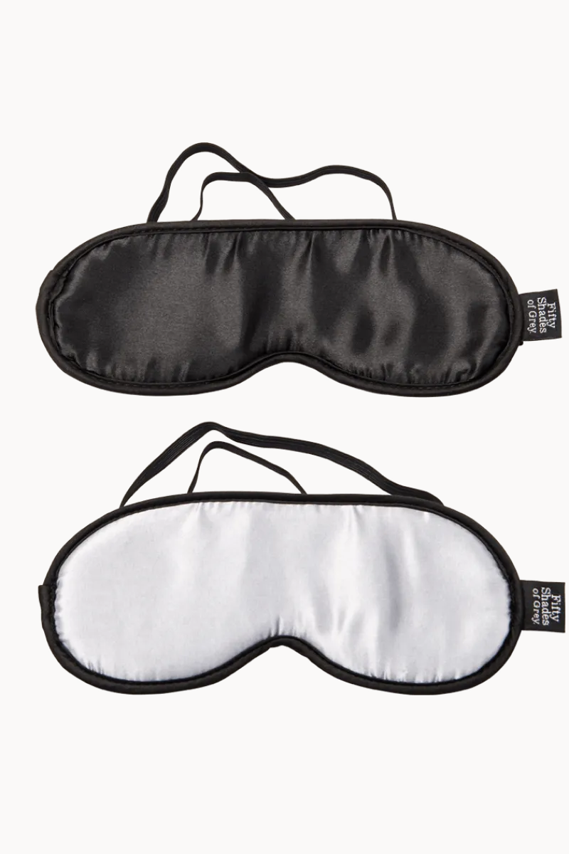 Fifty Shades of Grey Soft Bdsm * 2 gepolsterte Satin-Augenmasken - Shades of Grey