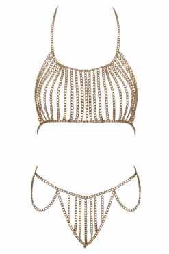Cottelli Collection Körperschmuck * goldfarbenes Ketten-Set
