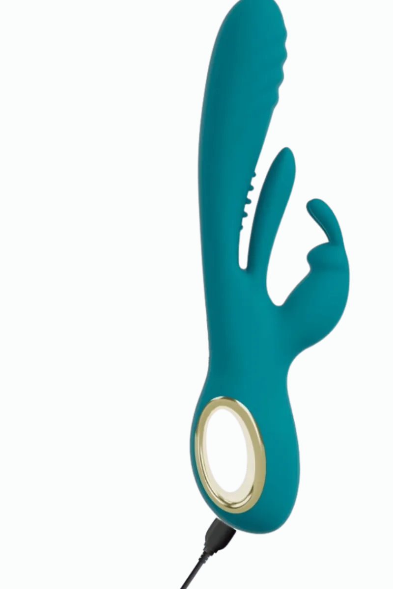 Sweet Smile Vibratoren * G-Punkt Rabbitvibrator mit Stoßfunktion - Ø 3,5 cm | 25 cm