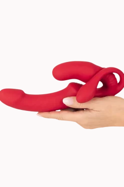 Strapless Strap-On Analtoys|Dildos & Strap-Ons * gurtloser triple Strap-on Vibrator - 23cm | Ø 3,8 cm