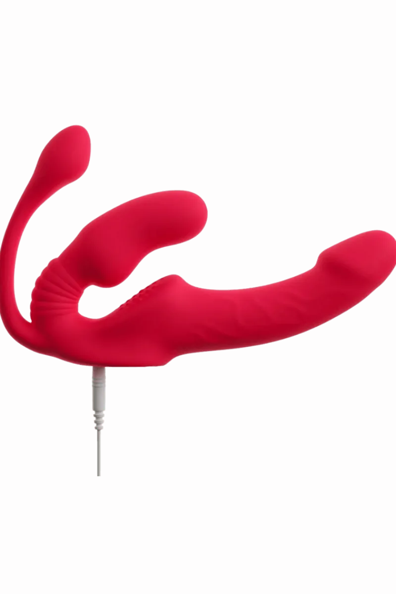 Strapless Strap-On Analtoys|Dildos & Strap-Ons * gurtloser triple Strap-on Vibrator - 23cm | Ø 3,8 cm