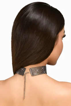 Cottelli Collection Körperschmuck * Halsband mit Strasssteinen