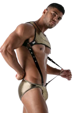 TOF PARIS Harness * Herren Brut Harne god chwarz