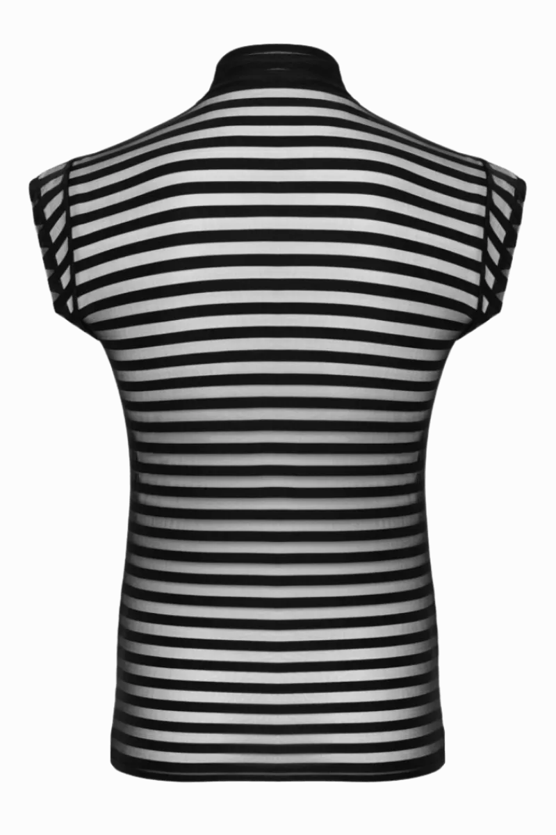 SVEN JOY MENT Männer Outfits * Herren hirt it tranparenten treifen