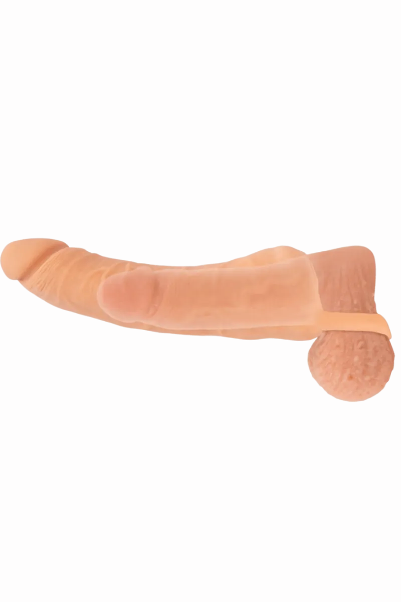 Nature Skin Paartoys|Masturbator * 2in1 Masturbator-Dildo - Ø 5,7cm | 23,8cm | Large