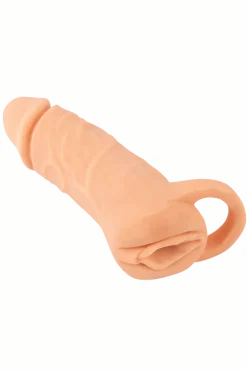 Nature Skin Paartoys|Masturbator * 2in1 Masturbator-Dildo - Ø 5cm | 18,5cm | Medium