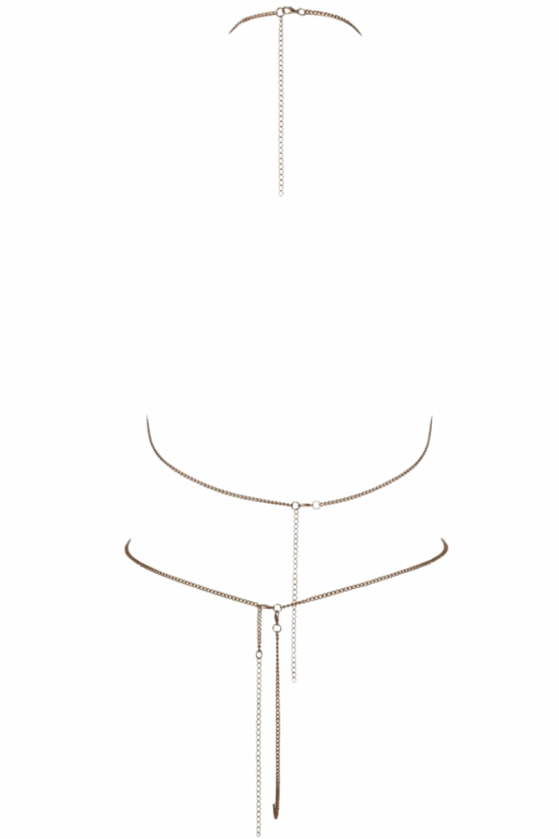 Cottelli Collection Körperschmuck * Kettchen-Set in gold