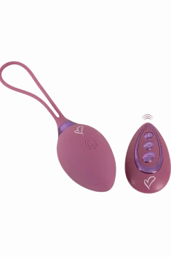 Beau Coeur Vibroeier|Liebeskugeln & Vibroeier * leise Vibro-Liebeskugel mit Fernbedienung in lila - 41g