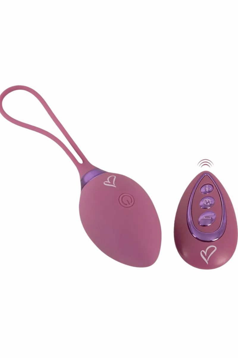 Beau Coeur Vibroeier|Liebeskugeln & Vibroeier * leise Vibro-Liebeskugel mit Fernbedienung in lila - 41g