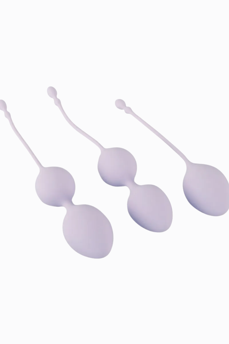 Beau Coeur Vibroeier|Liebeskugeln & Vibroeier * Liebeskugel Trainings-Set - 55g, 75g, 95g