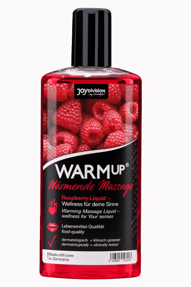 Joy Division Gleitgel & Massageöl * Massageöl - Warm Up Himbeere - 150ml