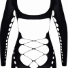 Fantasy by Cottelli Sexy Kleider|Bodystockings & Netz * Minikleid rückenfrei