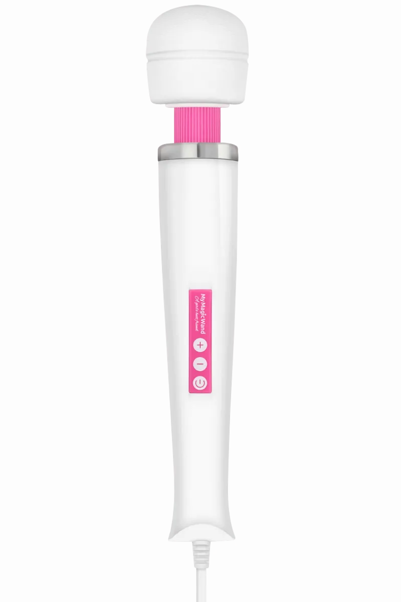 MyMagicWand Massagestab * My Magic Wand Massagestab - 32cm - Kabelgebunden - weiß pink