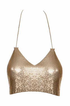 Cottelli Collection Körperschmuck * Neckholder Top gold