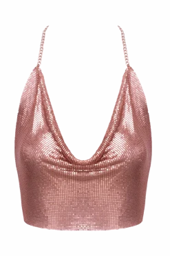Cottelli Collection Körperschmuck * Neckholder Top rosa