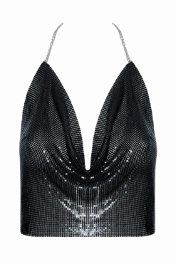 Cottelli Collection Körperschmuck * Neckholder Top schwarz