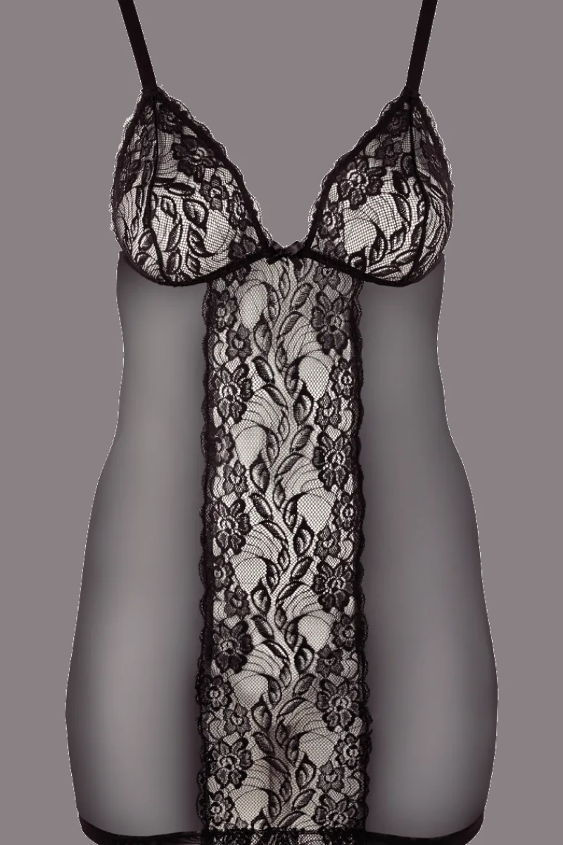Cottelli Collection Plus Size Negligee & Babydoll * Negligee mit Spitze Plus Size