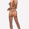 Fantasy by Cottelli Bodystockings & Netz * Netz-Set 3tlg. schwarz