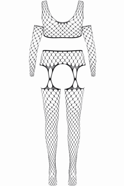 Fantasy by Cottelli Bodystockings & Netz * Netz-Set 3tlg. schwarz