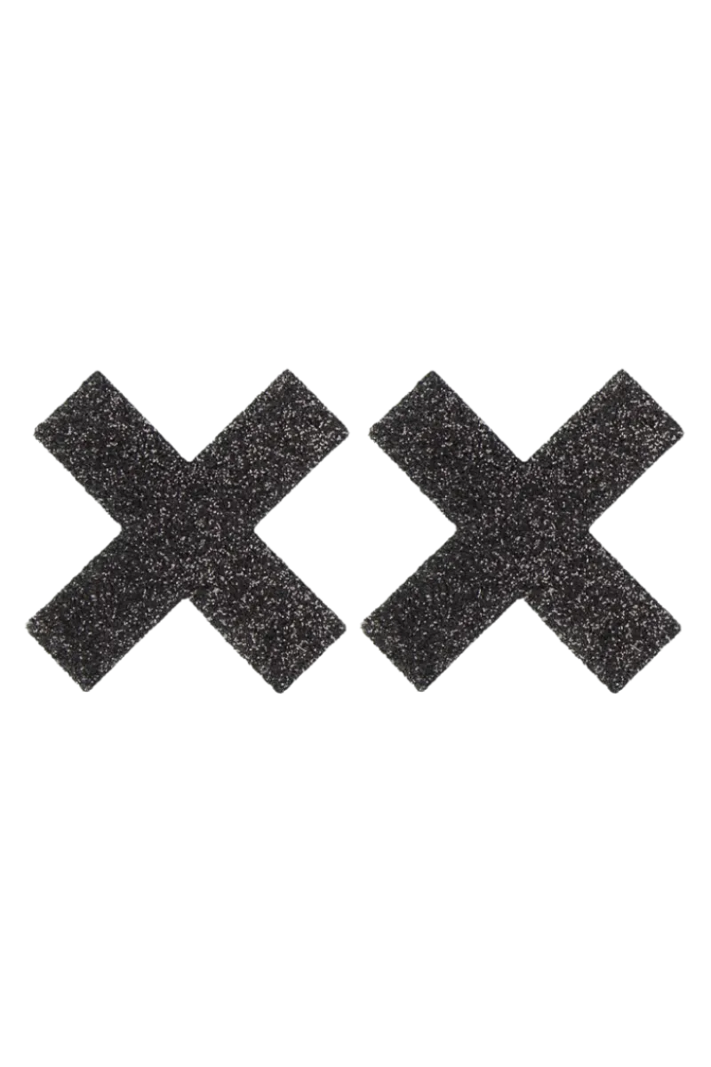 Cottelli Collection Nipple Pasties * Nipple Pasties Kreuze schwarz
