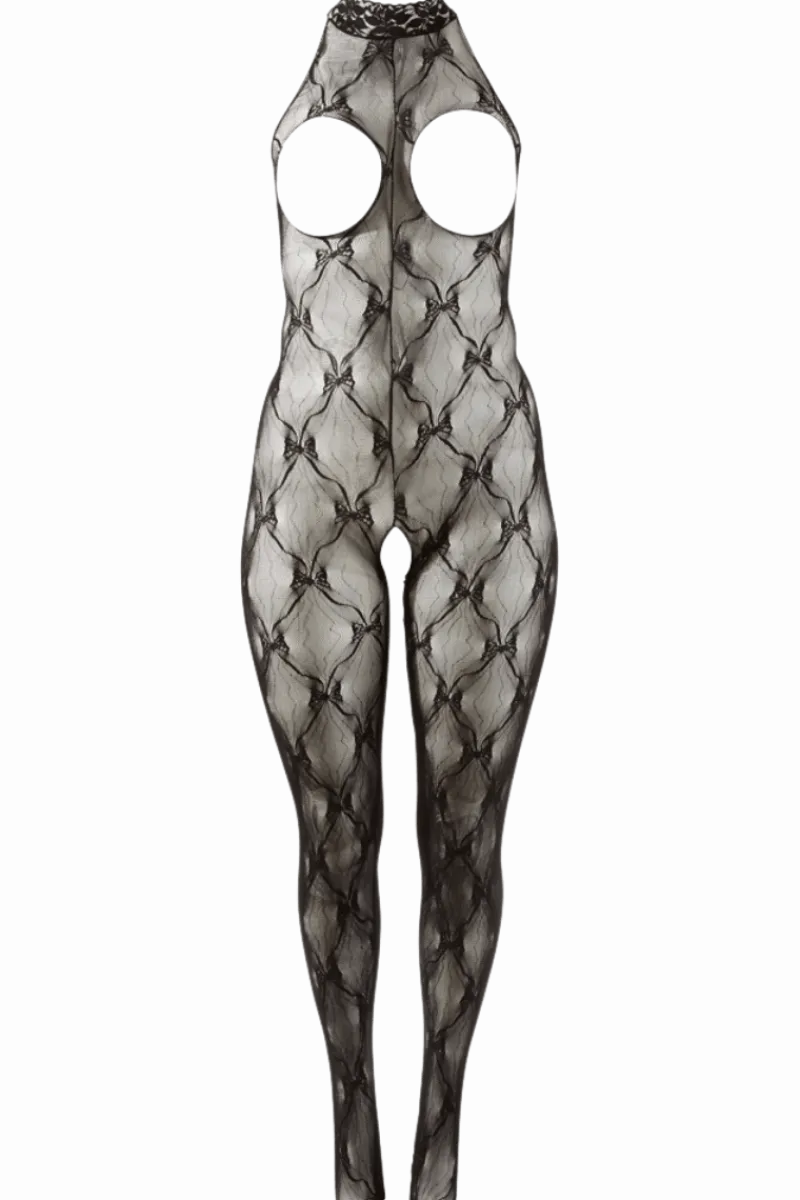 Fantasy by Cottelli Bodystockings & Netz * Ouvert Catsuit black