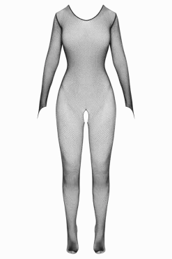 Fantasy by Cottelli Bodystockings & Netz * Ouvert Catsuit langarm