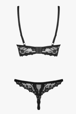 Obsessive Reizwäsche Sets * Ouvert Set aus Blütenspitze