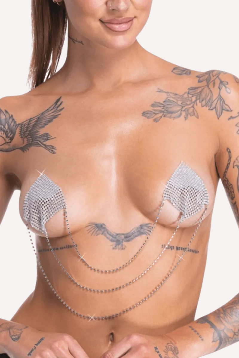 Cottelli Collection Nipple Pasties * Pasties silberfarben