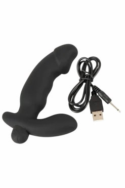 ANOS Prostata Vibrator|Analplugs & Ketten * Prostatavibrator in Penisoptik - Ø 3,3 cm | 14 cm