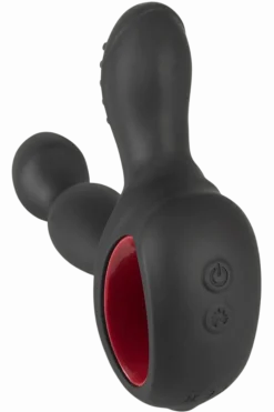 Rebel Prostata Vibrator|Analplugs & Ketten * Prostatavibrator mit Wärmefunktion - Ø 3,3 cm | 14,5 cm