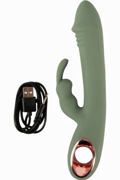 You2Toys Vibratoren * Rabbit Vibrator olive - 21,4 cm | 3,6 cm