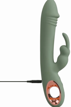 You2Toys Vibratoren * Rabbit Vibrator olive - 21,4 cm | 3,6 cm
