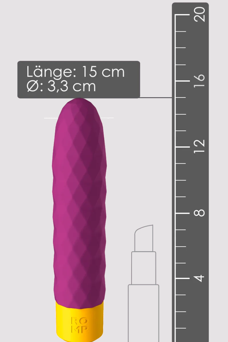 ROMP Vibratoren * Beat - Vibrator mit Reizstruktur - 15cm
