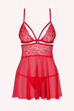 Obsessive Negligee & Babydoll * Rotes Babydoll mit Spitze