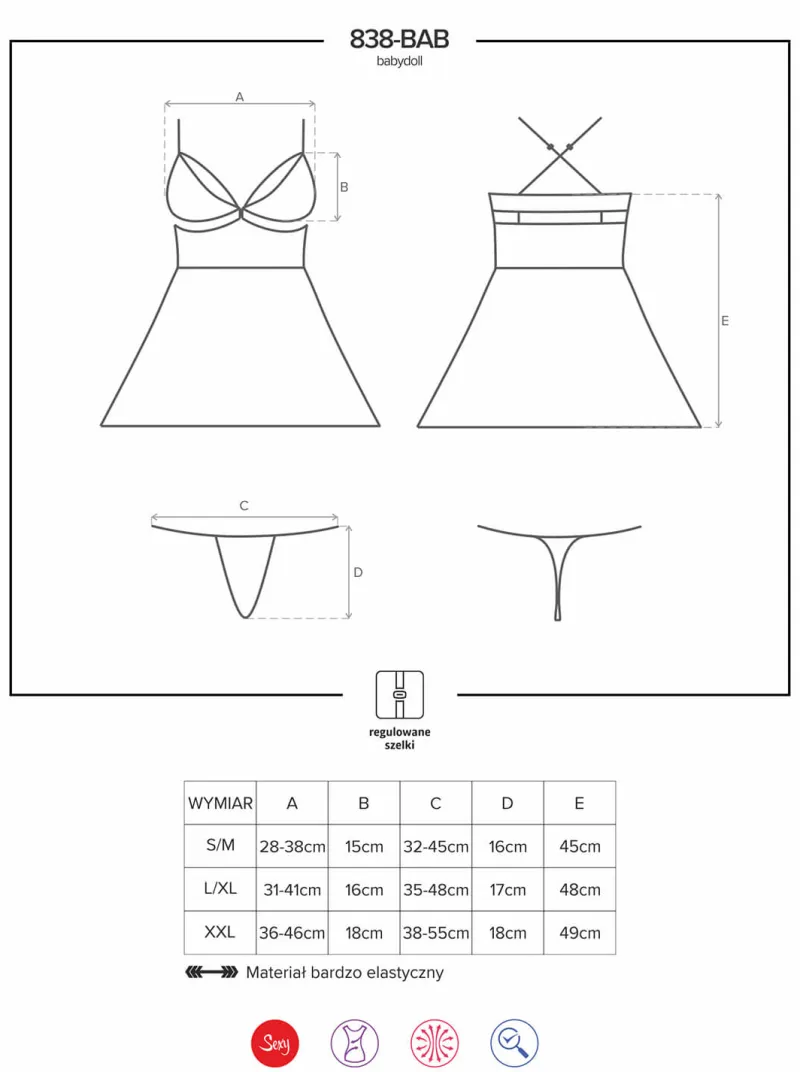 Obsessive Negligee & Babydoll * Rotes Babydoll mit Spitze