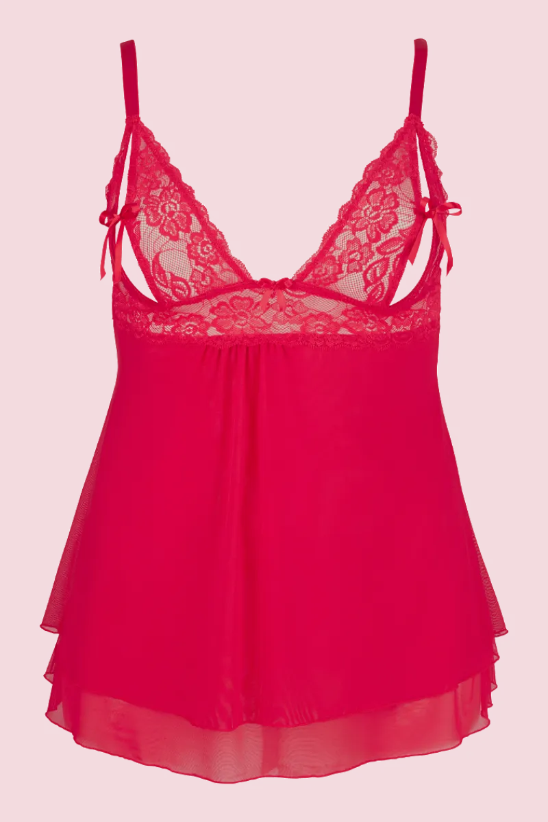 Cottelli Collection Plus Size Negligee & Babydoll * Rotes Babydoll Plus Size